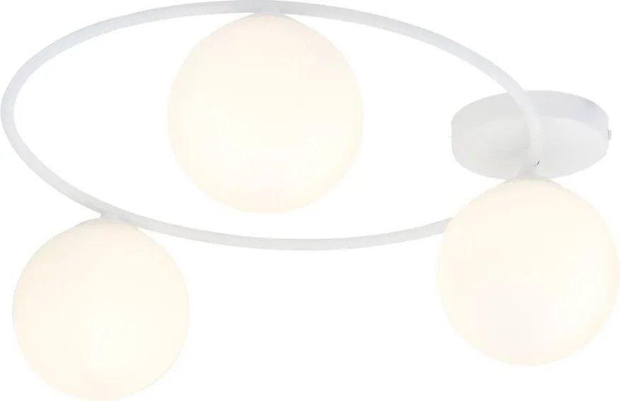 Lampada da soffitto in acciaio SOPRA 3 da interno 3xE14