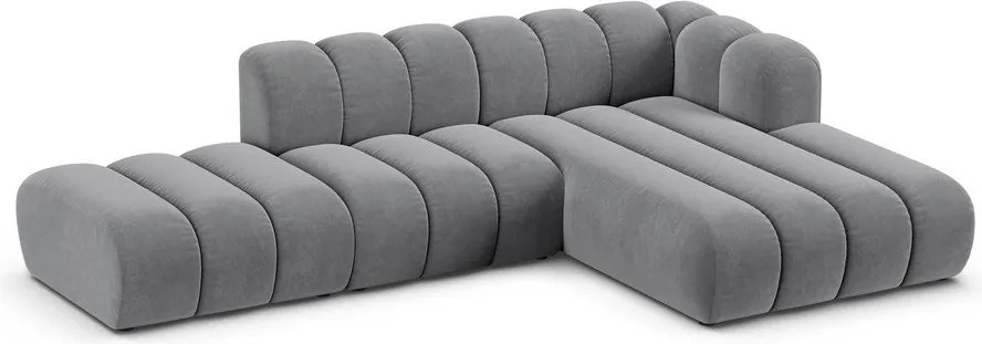 Divano angolare grigio ad angolo destro Lupine - Micadoni Home