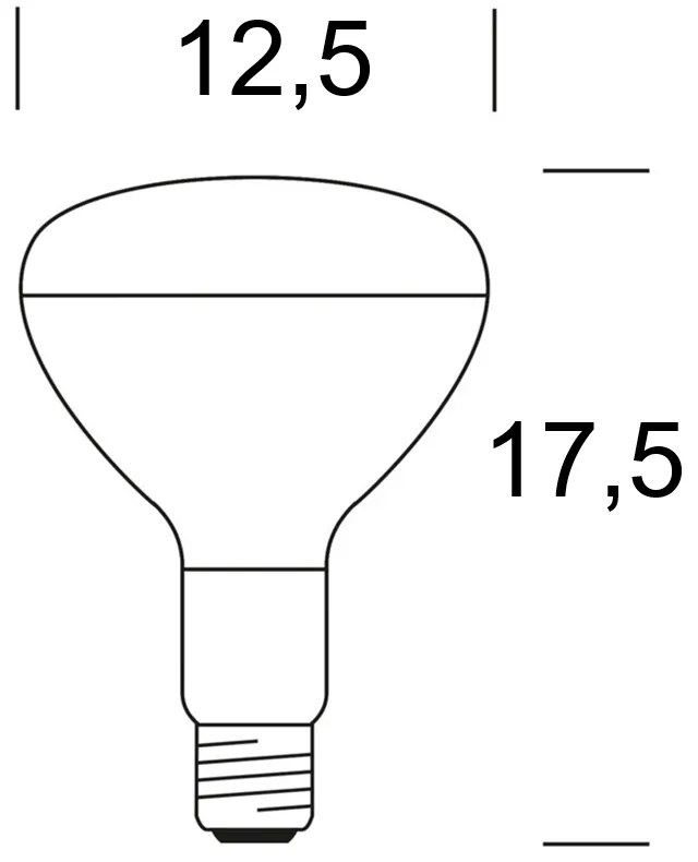 R127 250W Infrarossi RED E27