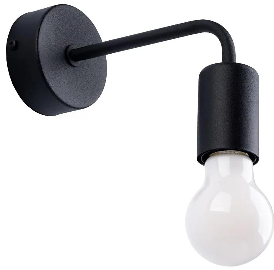 Sollux SL.1449 - Applique NORAH 1xE27/15W/230V nero