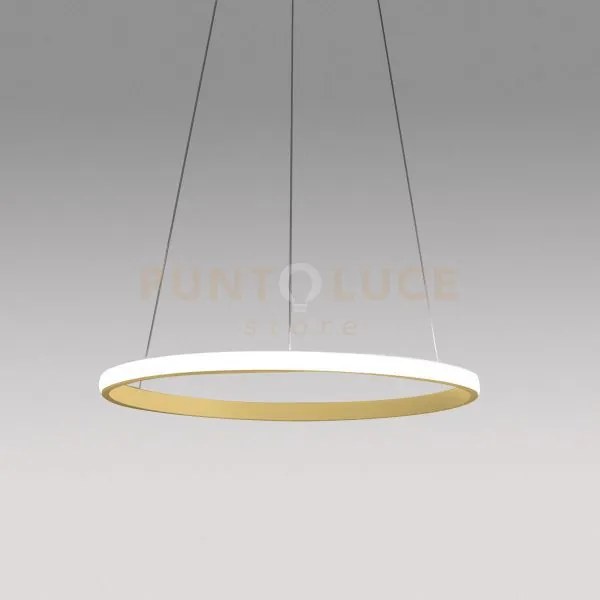 Iole s/1 - lampadario a sospensione oro led 3000k 1400lm 28w dimmer...