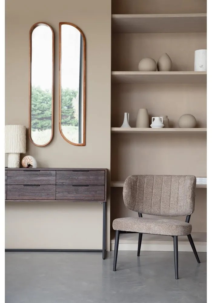 Specchio da parete con cornice in legno 24x120 cm Nyko - White Label