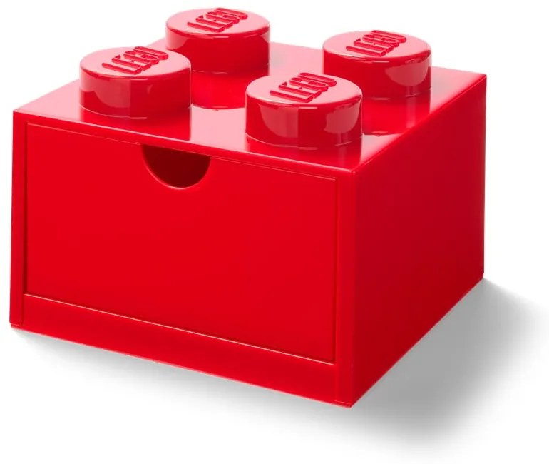 Scatola da tavolo rossa con cassetto , 15 x 16 cm - LEGO®