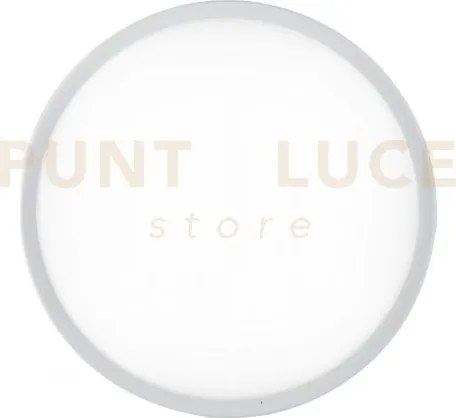 Plafoniera led ever bianca tonda 20w 2500lm cct 3000k luce calda,40...