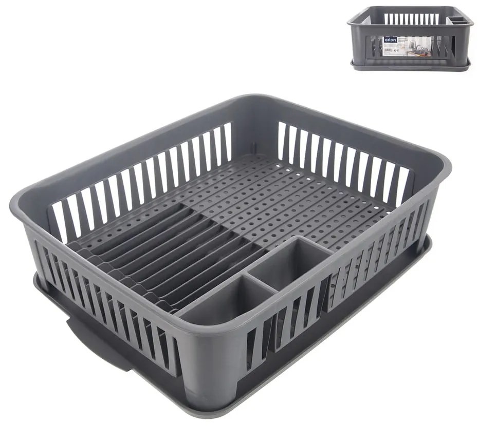 Vassoio di raccolta in plastica grigia - Orion