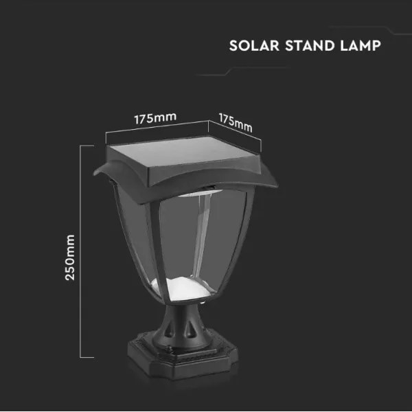 Lampada solare LED LED/2W/3,7V 3000/6000K IP65 2200 mAh