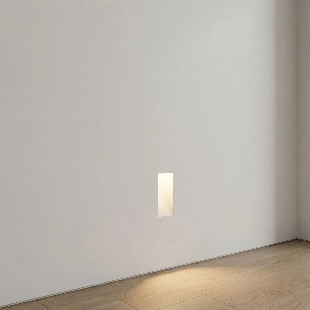 Applique da Incasso Segnapasso GU11 in Gesso Pitturabile