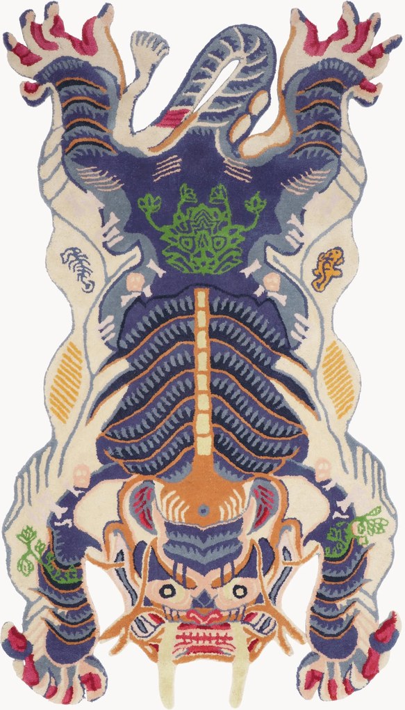 Tappeto in lana fatto a mano Dragon