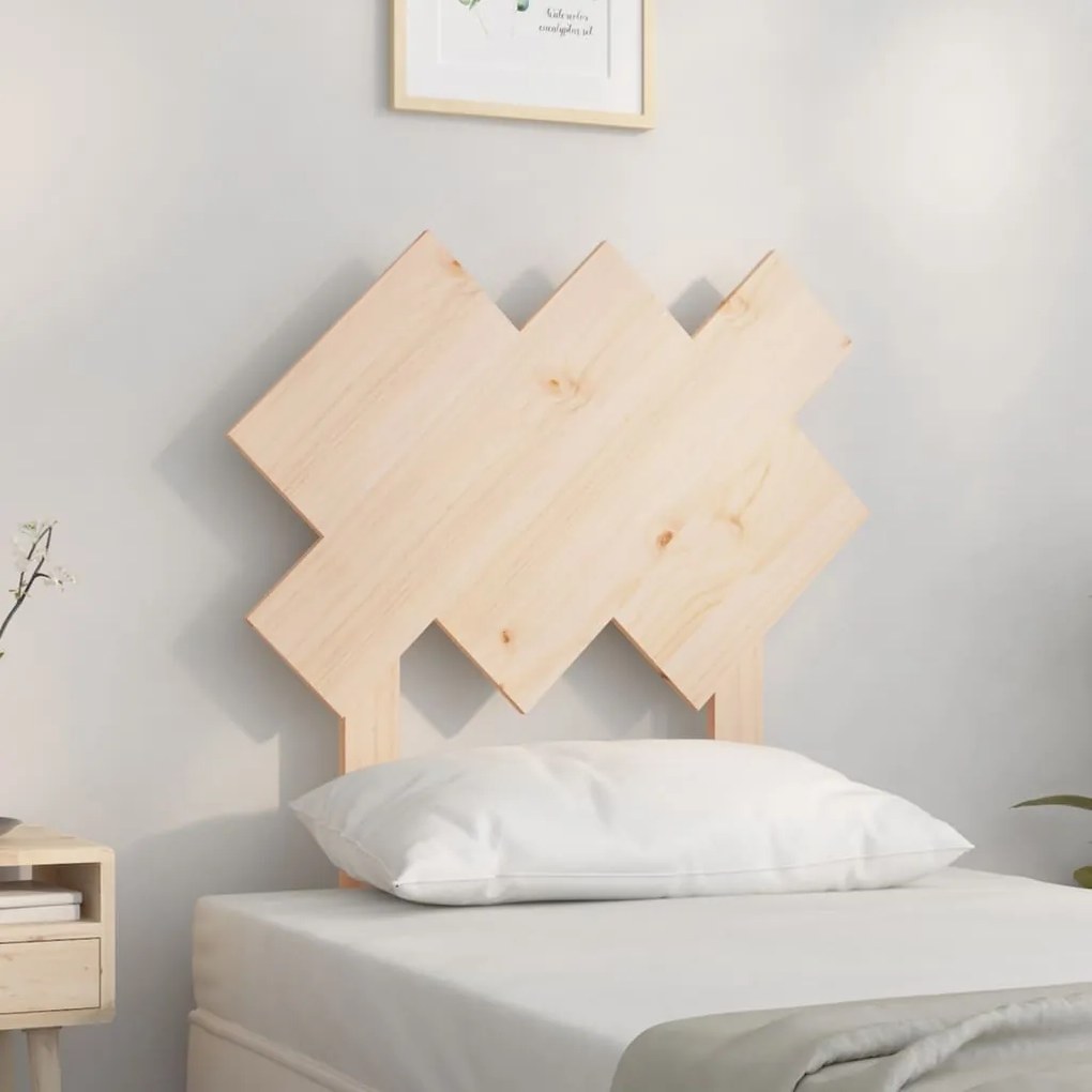 Testiera Per Letto 72,5x3x81 Cm İn Legno Massello Di Pino /