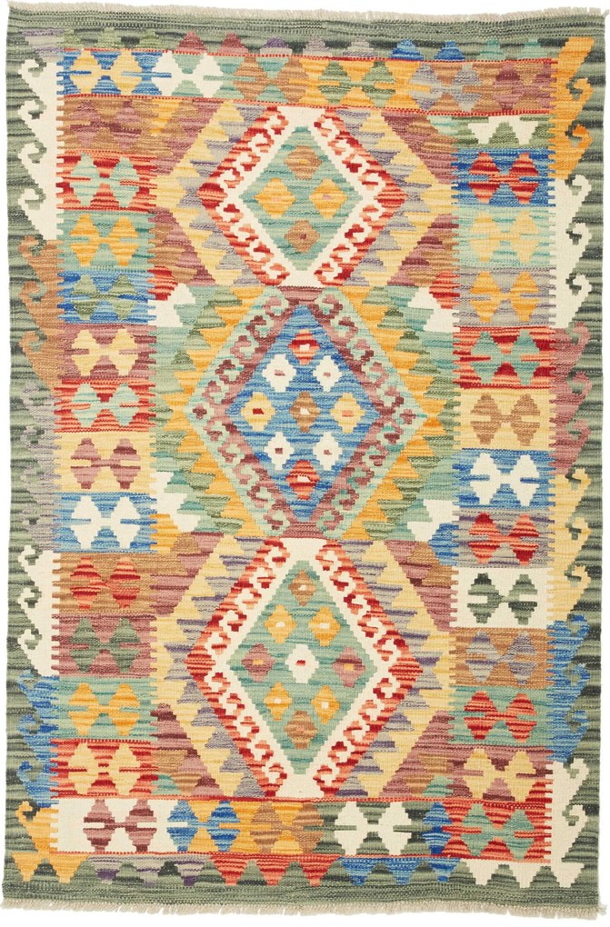 Kilim Tappeto 100 x 150 (Pakistan) Tessuto A Mano
