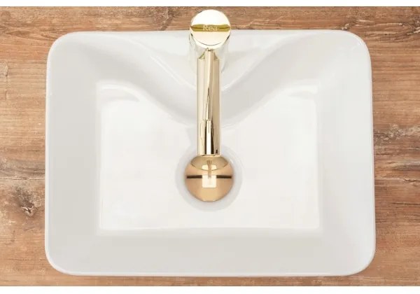 REA-U8196 - Lavabo da appoggio KELLY MINI 31x41 cm ceramica/bianco lucido