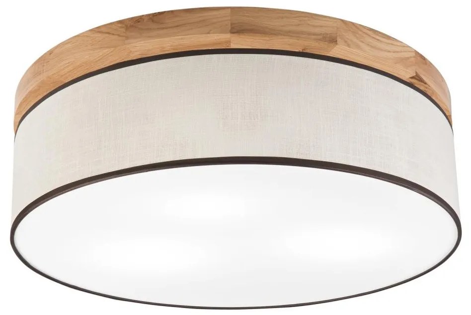 Brilagi - LED Plafoniera BELLADONNA 3xE27/15W/230V diametro 50 cm color crema/quercia