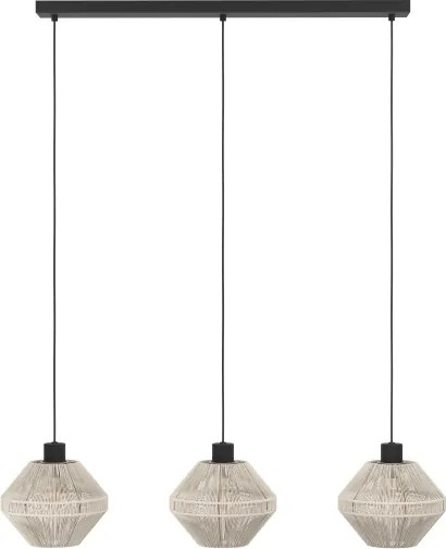 Eglo 44001 - Lampadario a sospensione con cavo MIDSUMER 3xE27/40W/230V crema