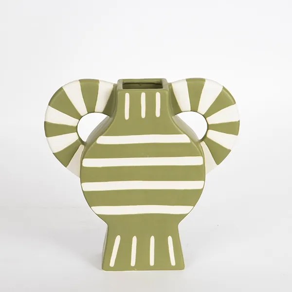 Vaso in ceramica 32x30,8 cm verde