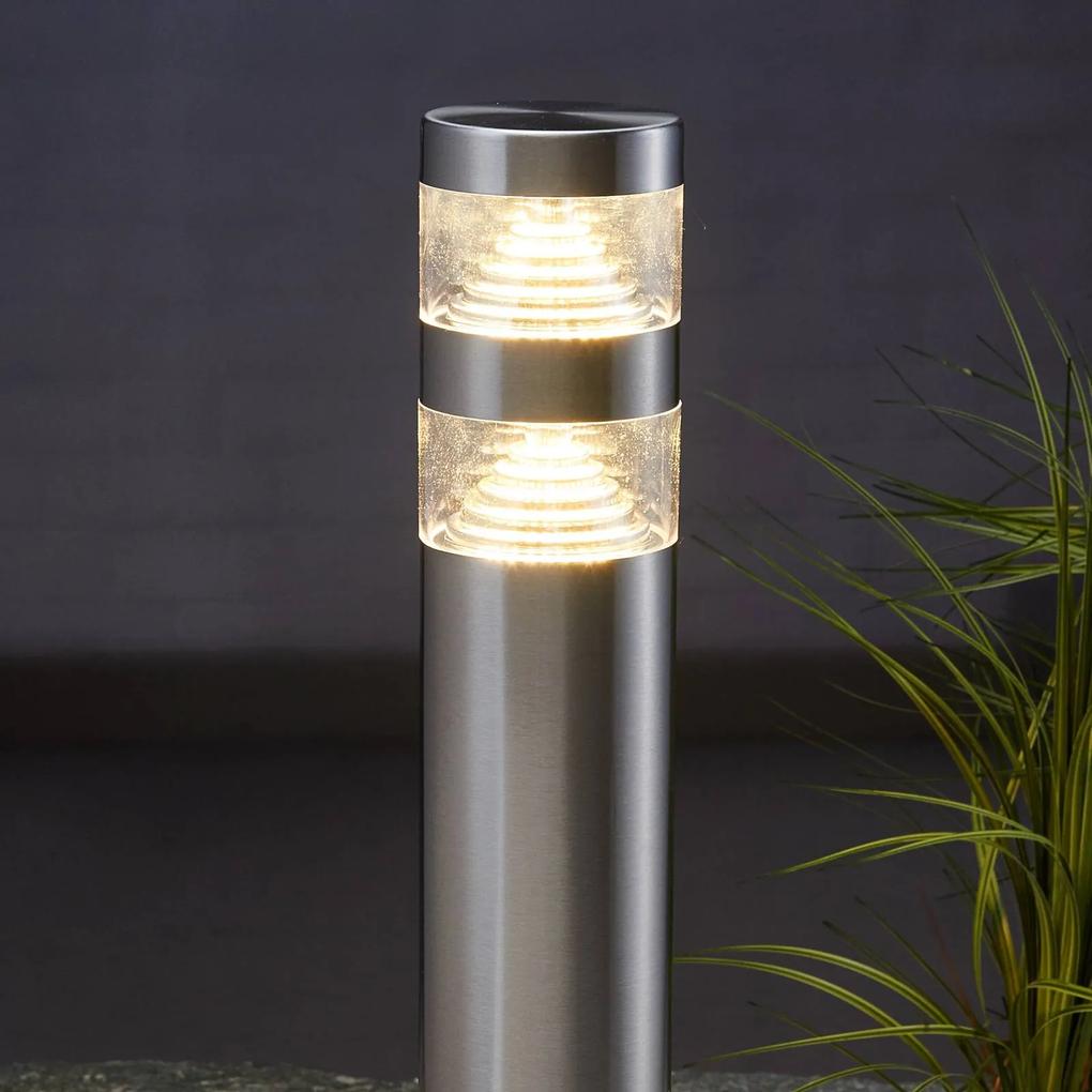 Lindby Lampione a LED in acciaio inox Mite 60cm