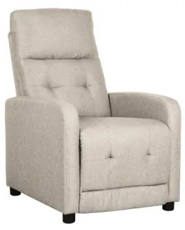 Poltrona Recliner Rey Tessuto Beige 36