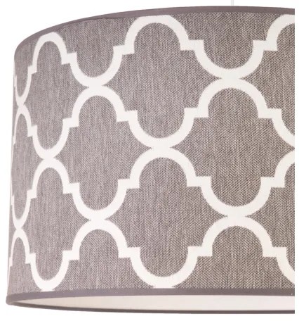 Duolla - Lampadario a sospensione con filo MAROKO 1xE27/40W/230V diametro 45 cm grigio/bianco