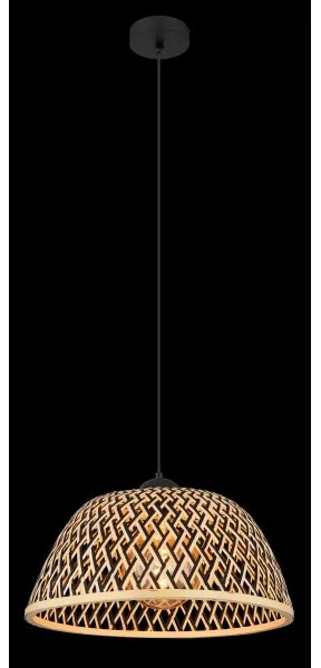 Globo 15767H1 - Lampadario a sospensione con filo COLLY 1xE27/15W/230V bambù