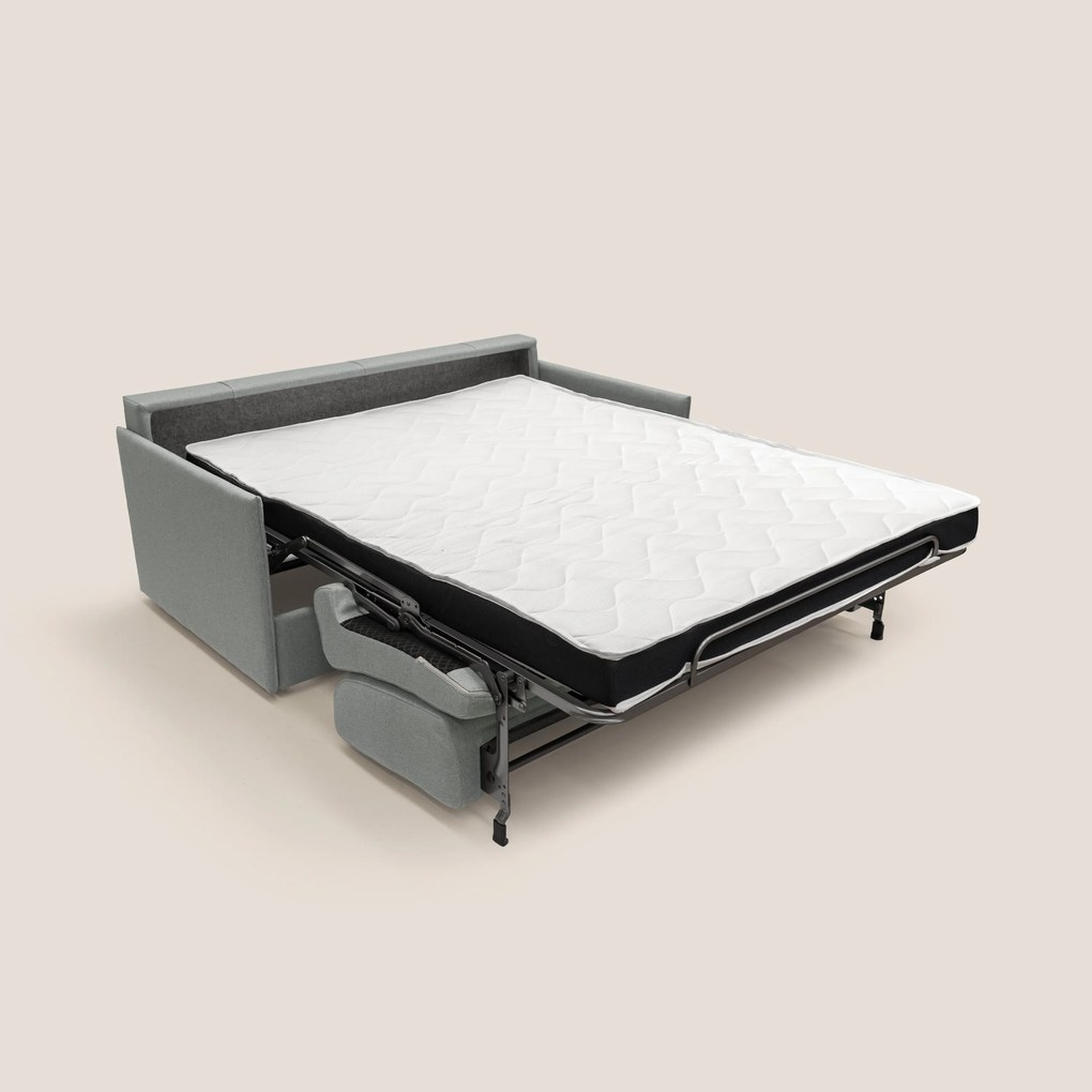 Evans Divano letto matrimoniale in tessuto impermeabile T13 grigio