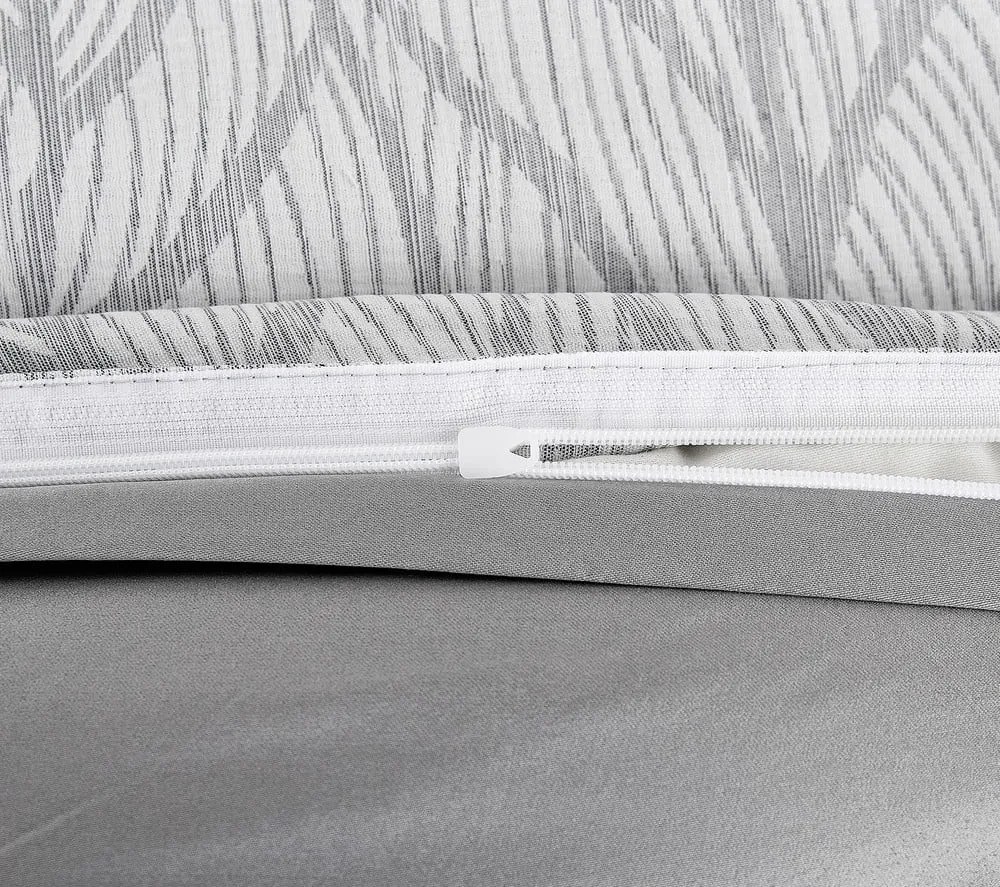 Biancheria da letto singola jacquard grigia 140x200 cm Florida - My House