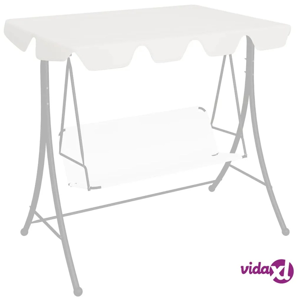 vidaXL Baldacchino per Dondolo Giardino Bianco 188/168x110/145 cm