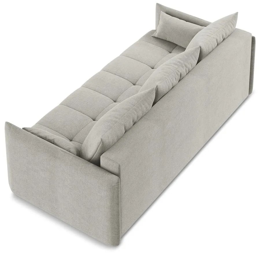 Divano grigio chiaro allungabile/con contenitore 225 cm Moku – Makamii