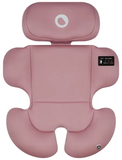 Lionelo - Seggiolino auto con base girevole BASTIAAN i-Size 40-150 cm Rosa
