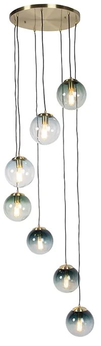 Lampada a sospensione intelligente in ottone 7 luci con Wi-Fi ST64 - Pallon