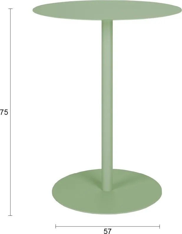 Tavolo da bar rotondo in acciaio ø 57 cm Snow – Zuiver