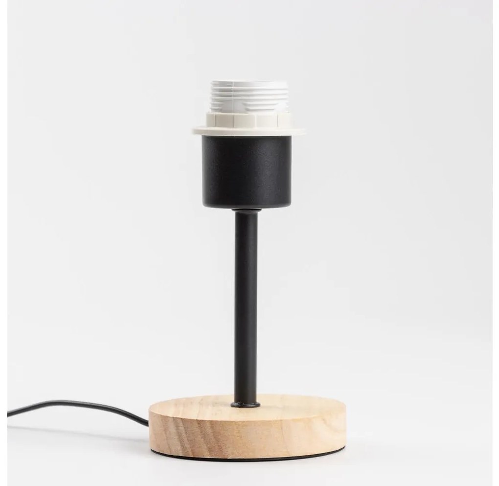 Brilagi - Lampada da tavolo NUBILA WOOD 1xE27/25W/230V quercia/nero