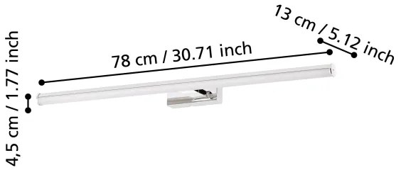 Eglo 97083 - Lampada per specchio da bagno a LED VADUMI LED/14W/230V IP44