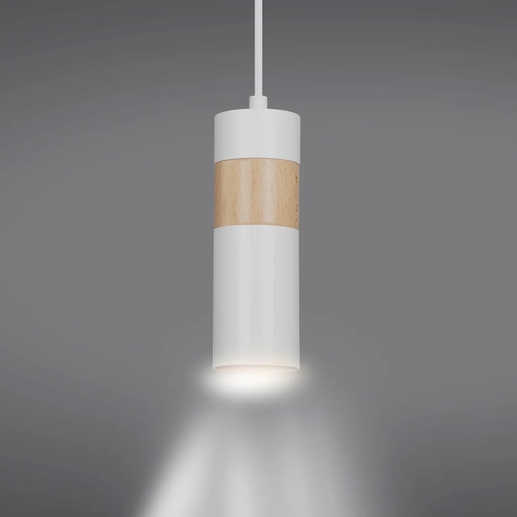 Lampadario a sospensione AKARI 1 WHITE