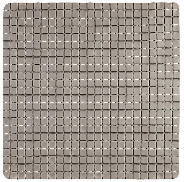 Tappetino Antiscivolo Per Doccia In PVC Mosaico tortora 54x54 Cm