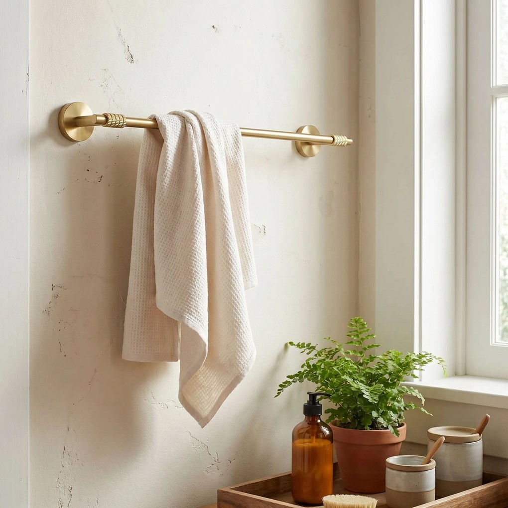 Portasciugamano da bagno 29101 Rivo Brush Gold