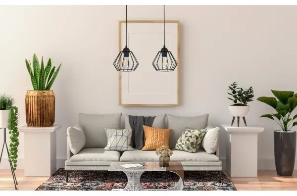 Lampadario a sospensione con filo CEED 2xE27/60W/230V