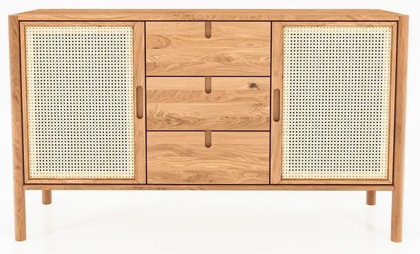 Cassettiera bassa in rovere 142x84 cm Pola - The Beds