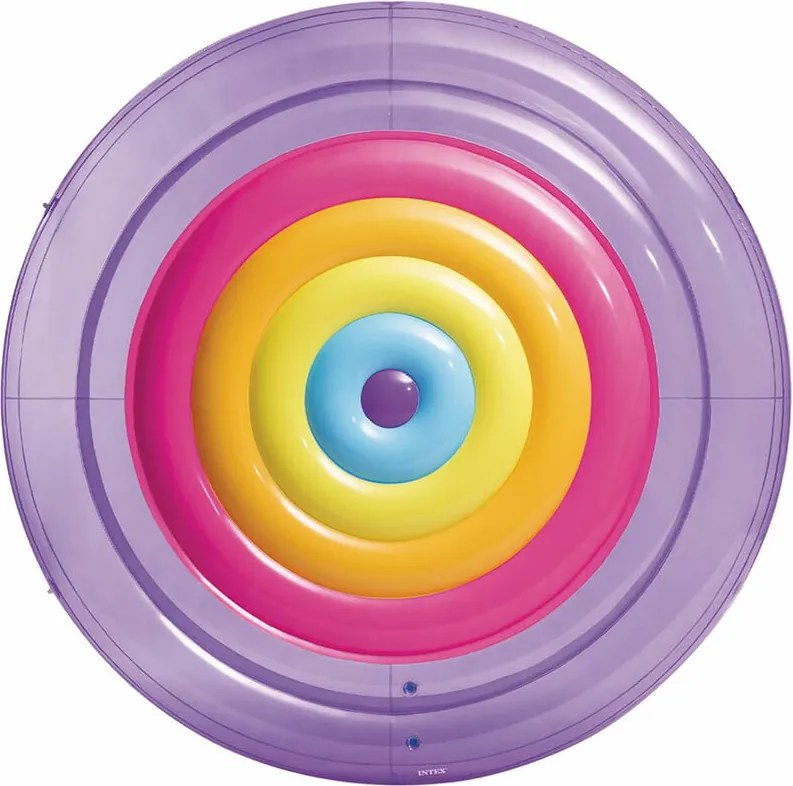 MATERASSINO GONFIABILE ISOLA 'RAINBOW FIESTA ISLAND' cm 201 x 24 - INTEX