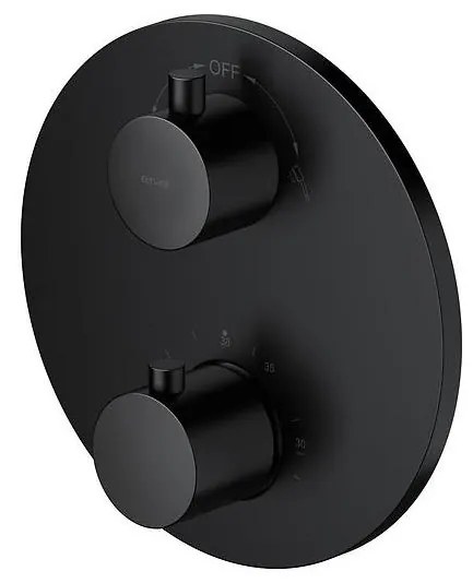 Cersanit S951-567 -Rubinetto termostatico per doccia da incasso ZEN nero