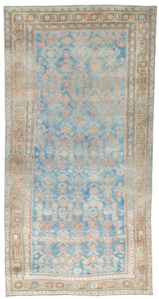 Kurdi Tappeto persiano 120x240 Blu (Iran) Annodato A Mano