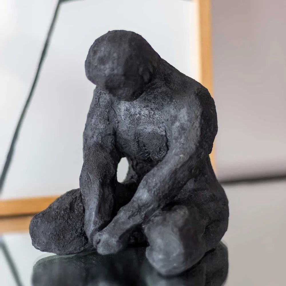 Statua in poliresina (altezza 15 cm) Meditating Man - Mette Ditmer Denmark