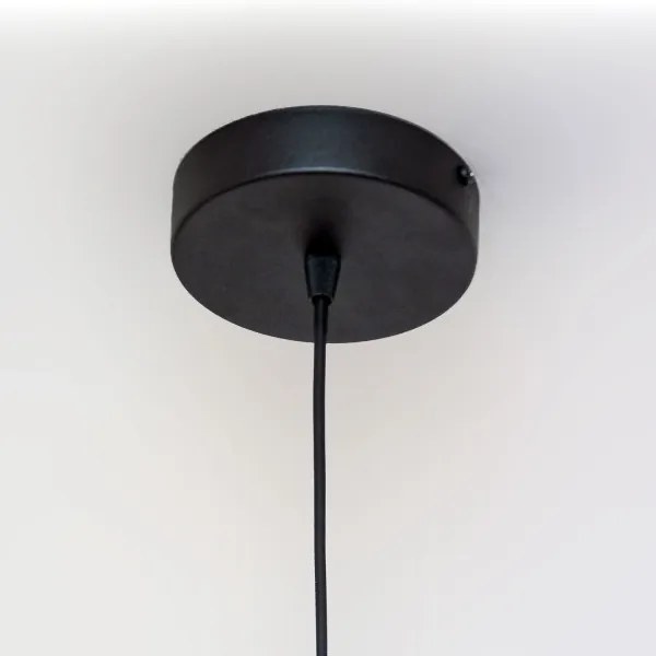 Lampadario a sospensione ECLIPSE 1xE27/15W/230V nero/oro