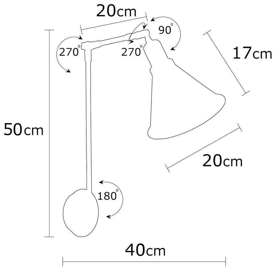 Lampada da parete dorata ø 20 cm Chicago – Opviq lights