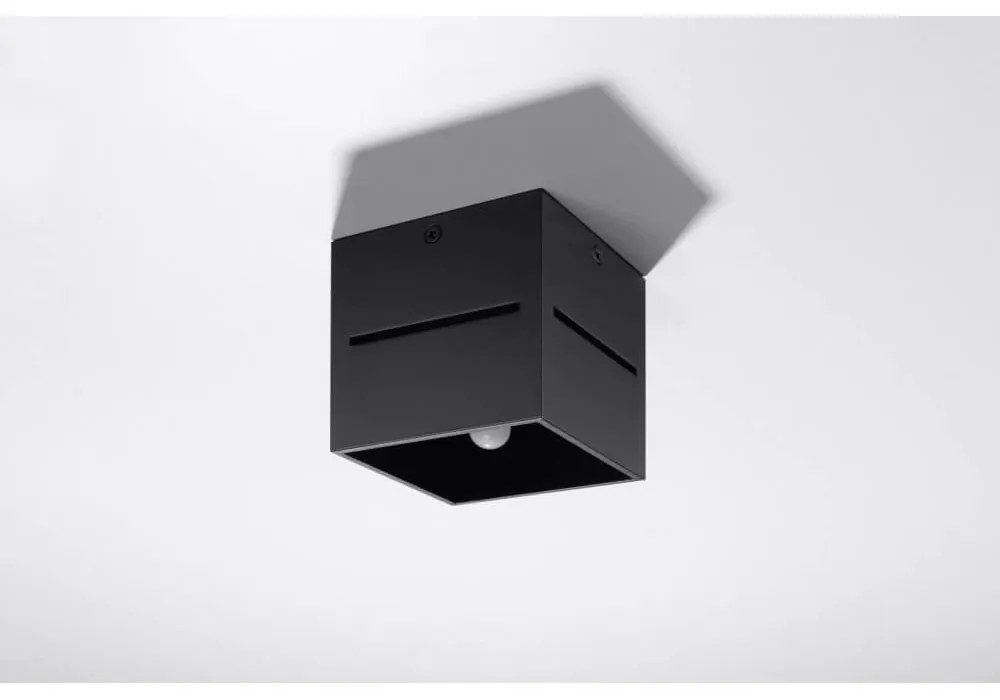 Plafoniera Quadrata da Soffitto in Alluminio LOBO G9 Nera da interno Colore del corpo Nero