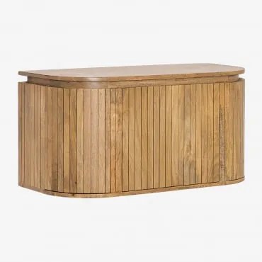 Set Di Mobili Da Bagno Sospeso In Legno Di Mango Analis Legno Di Mango & Senza Lavandino & Senza Specchio & Senza Rubinetto - Sklum