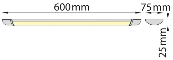 Brilagi - LED Lampada fluorescente LUMA LED/16W/230V 60 cm