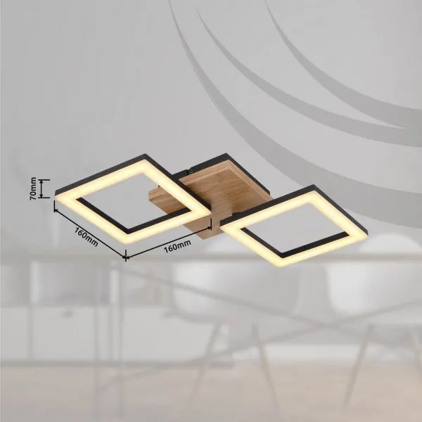 Globo 67280-18 - Lampadario LED a plafone KERRY LED/18W/230V