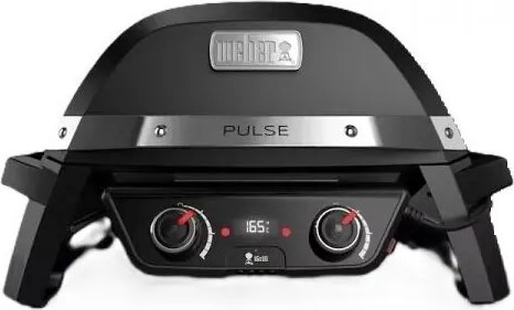 Weber 82010053 barbecue elettrico pulse 2000 con griglie in ghisa 2,2 kw