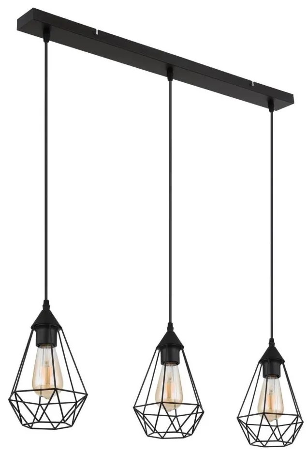 Globo 15745-3H - Lampadario a sospensione con filo ZACHARY 3xE27/60W/230V