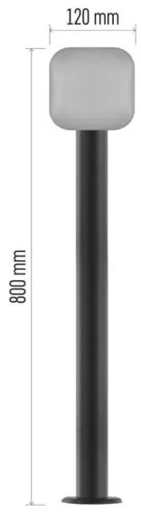 Lampada flessibile per esterni NIKA LED/12,5W/230V IP44 80 cm