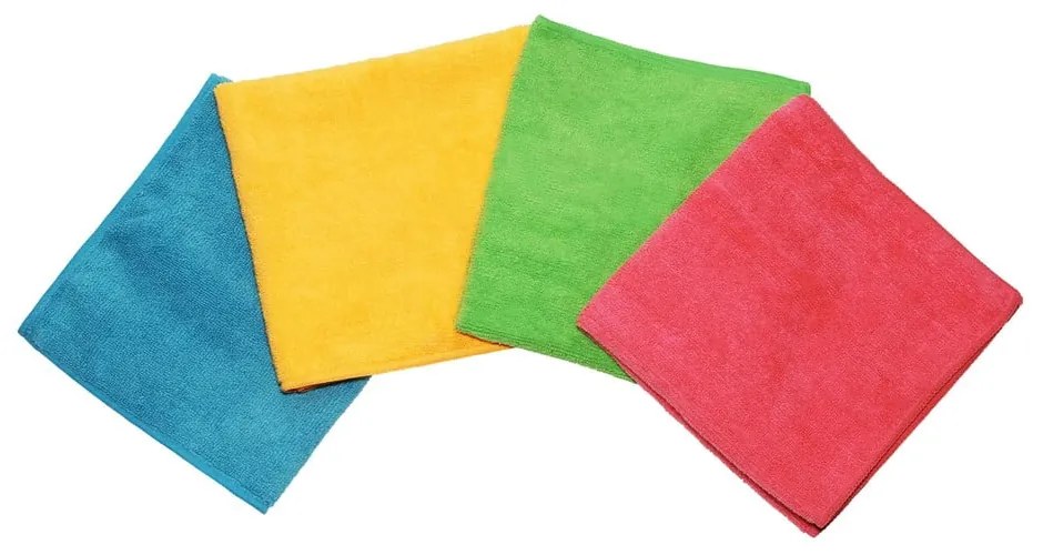Set di 4 panni in microfibra , 30 x 30 cm Colors - Vileda